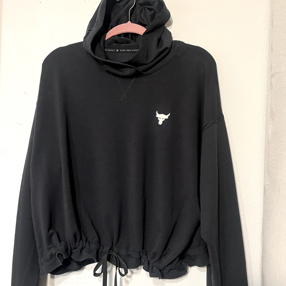 Under Armour Women's Project Rock Terry Pullover Hoodie